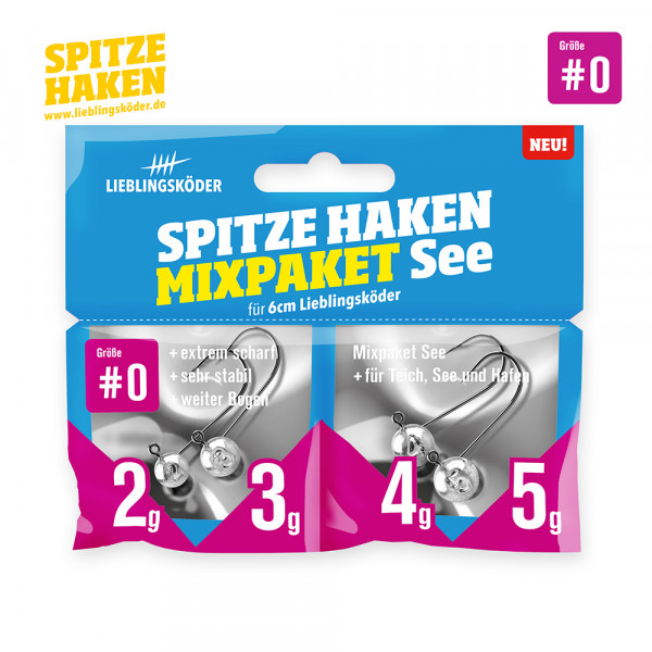 Spitze Haken #0 - Mixpaket See