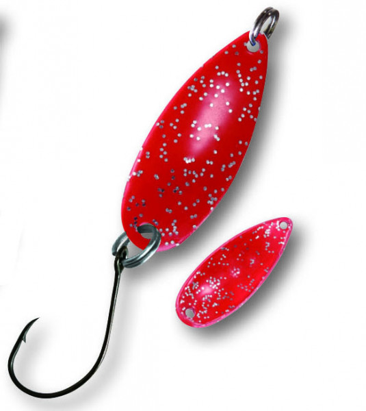 Trout Spoon IV 1,9g rot/glitter-rot
